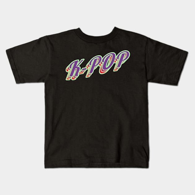 Vintage K-POP Kids T-Shirt by Sarcastic101